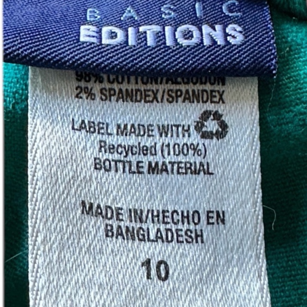 Basic Editions Women’s Capri Jeans - Size 10 Pre-Loved - 21” Inseam - Picture 3 of 4